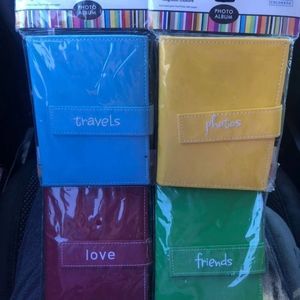 COLORBOK 4x6 Albums - Travels, Photos, Friends, Love - Blue, Yellow, Green, Red